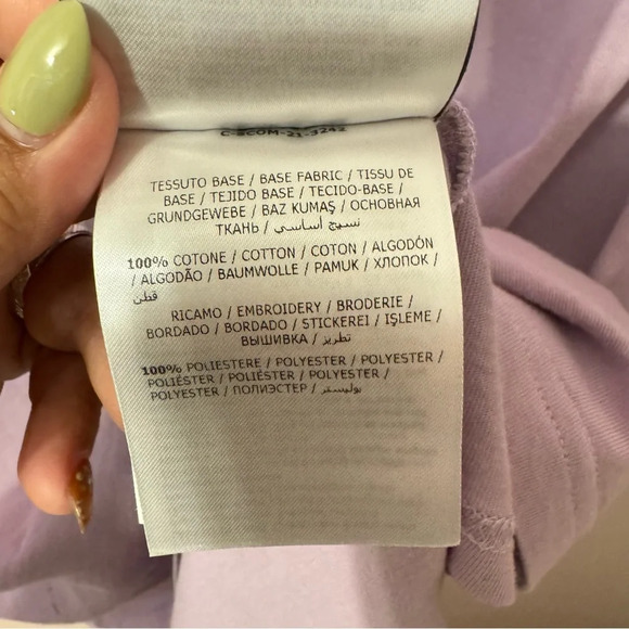 Moncler Genius 7 Moncler FRGMT Hiroshi Fujiwara Purple Logo T-Shirt  Size M - Picture 6 of 13